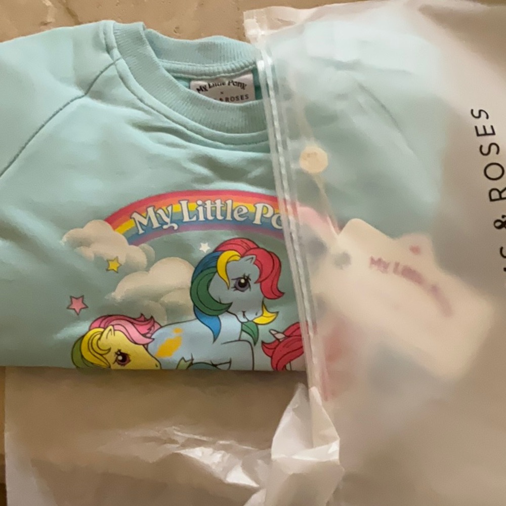 NWT Bums and Roses My Liitle Pony sweatsuit